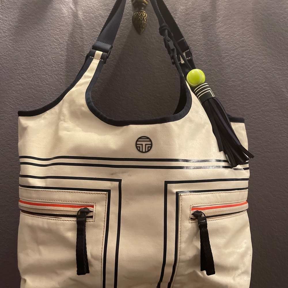 Tory Burch (Tory Sport) Canvas Bucket Tote